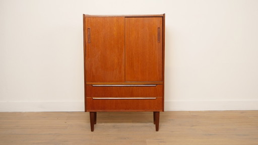 Vintage wandkast | Schuifdeuren | Deens design | 120 cm