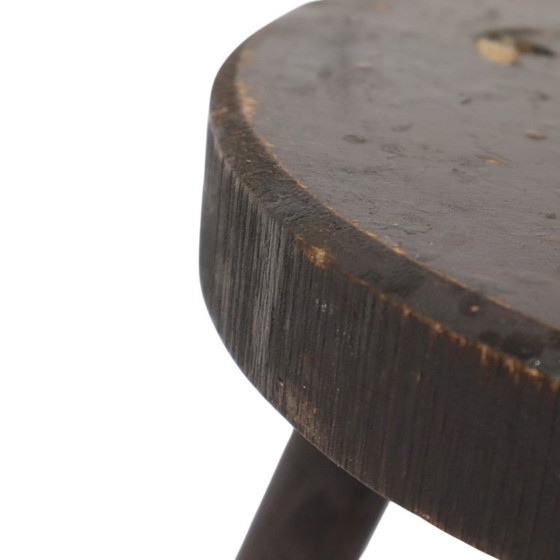 Vecchio Sgabello Treppiede Rustico Legno Massello Tinto 45cm – Sgabelli, Wood (photo 7 of 14)