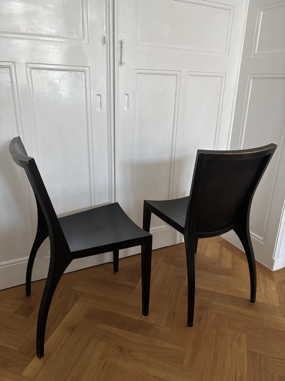 Chaises de salle à manger Milano de Danilo Silvestrin pour Gunther Lambert, Lot de 4 – Wood (photo 2 of 5)