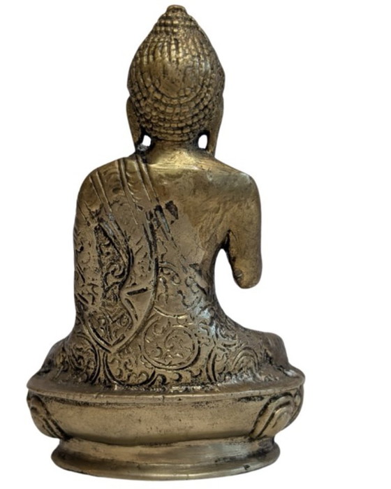 Antique Sino-Himalayan Bronze Buddha in Abhaya Mudra – Decorative Objects (photo 4 of 7)