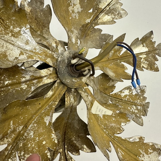 Image 1 of Ceiling Lamp Leaf Hollywood Regency