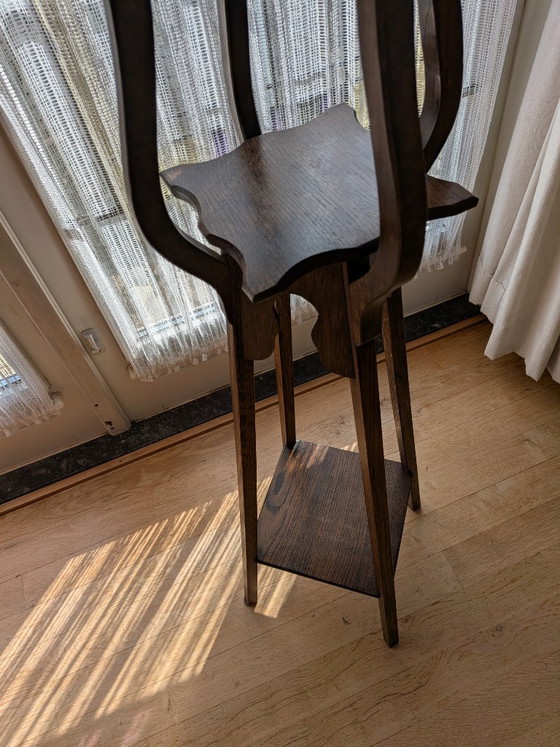 Porte-plantes, piédestal, Art Nouveau – Bois (photo 3 of 17)