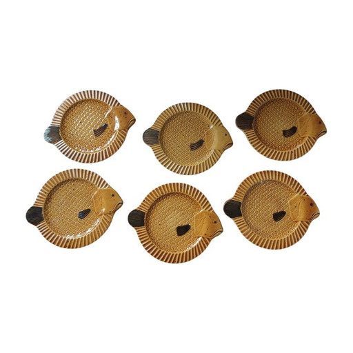 6 x vintage Gallo Neptuno visborden