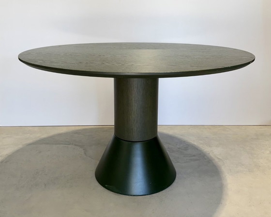 Image 1 of Mesa de comedor Arco Balance – Chapa de roble verde y hormigón