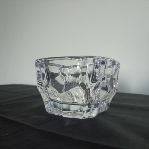 Seltenes Designobjekt/Skulptur aus massivem Sèvres-Kristall