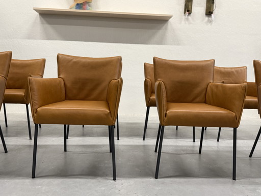 4 Silla de comedor Label van den Berg Mali Bovino de cuero natural