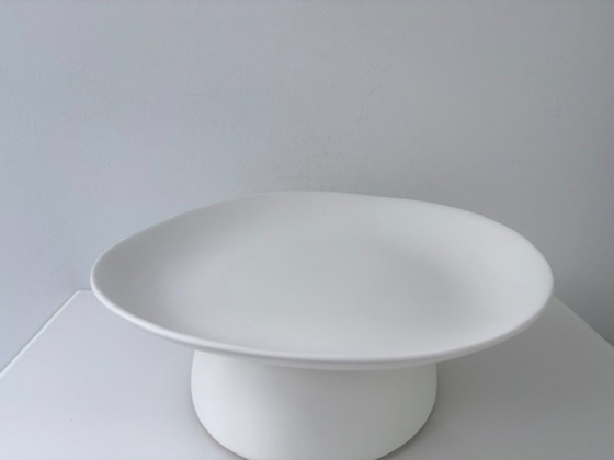 Ciotola Design Bianca su Piedistallo – Forma Organica – Ciotole, Ceramic (photo 10 of 13)
