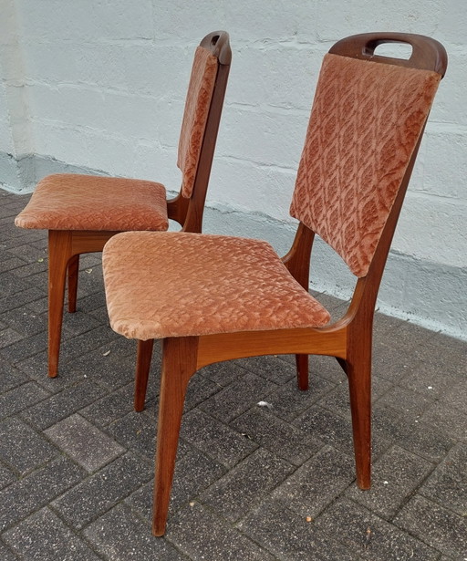 Louis van Teeffelen Stoelen – eetkamerstoelen, Velvet, Wood (photo 2 of 11)
