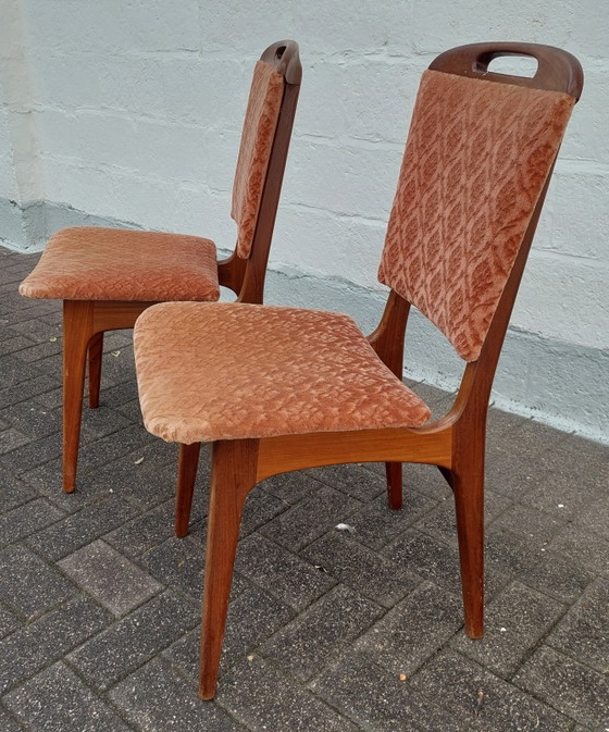 Louis van Teeffelen Stoelen – Eetkamerstoelen, Velvet, Wood (photo 2 of 11)