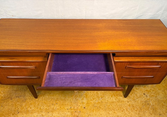 Image 1 of Mid-Century Retro Vintage Teak Desk / Dressing Table by G Plan – Fresco Range 1960.    Designed by Victor Wilkins • Afromosia Ed
