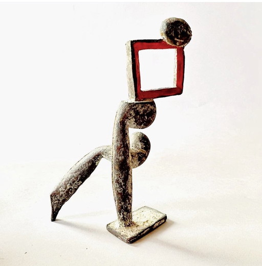 Uniek bronzen beeld – Pierre Lumey (1948–), gesigneerd ‘PL 99’ 