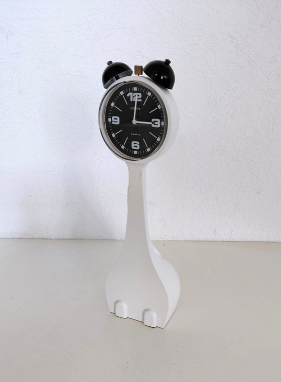 Image 1 of Europa Uhren design alarm clock cat new old stock
