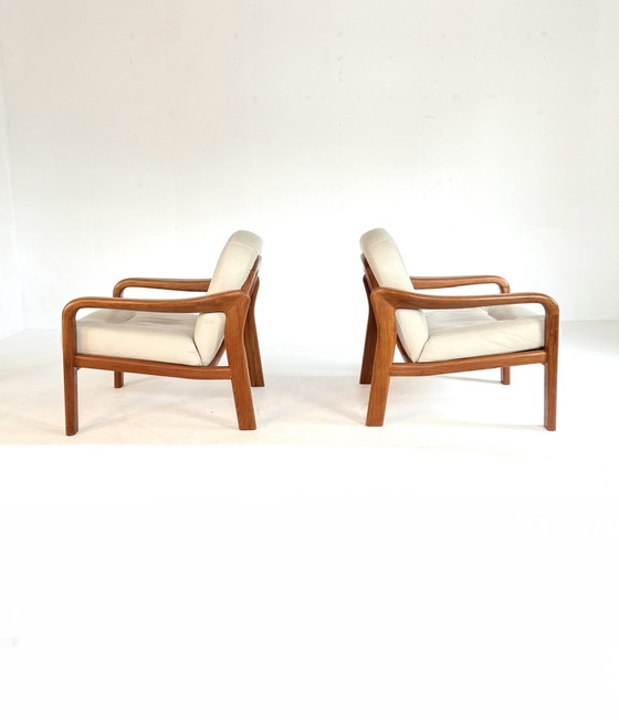 Image 1 of 2x vintage Deense fauteuil, Komfort '80