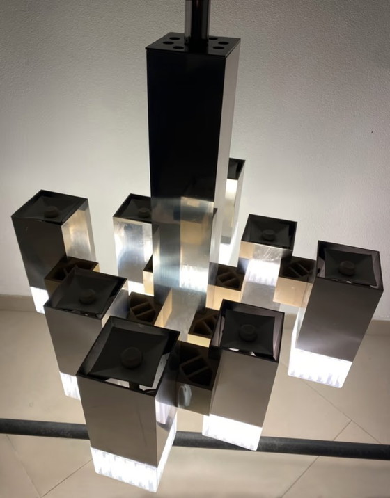 Image 1 of Lampadario vintage Gaetano Sciolari