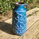 Vintage Vase « Amsterdam » Carstens Tonieshoff – West Germany – Cobalt Blue, 1972
