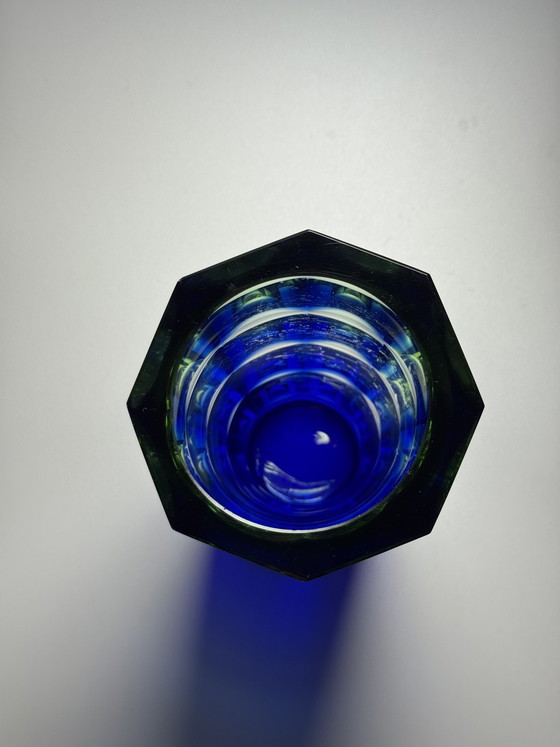 Image 1 of Rainbow Vase by Aknuny Astvatsaturyan Leningrad Art Glass Factory, USSR, 1960s