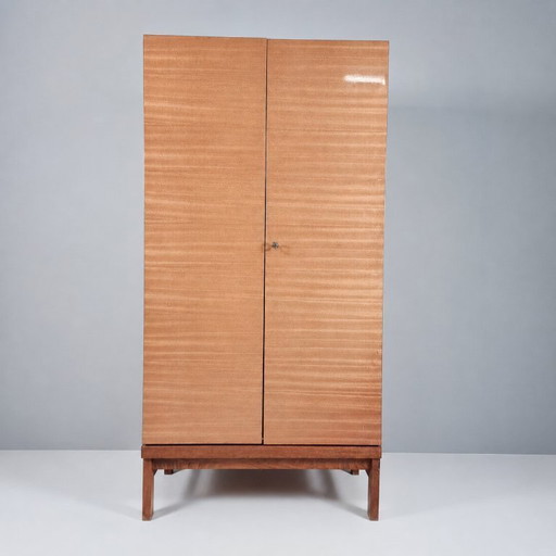 Vintage Wardrobe in Beech, 1970s
