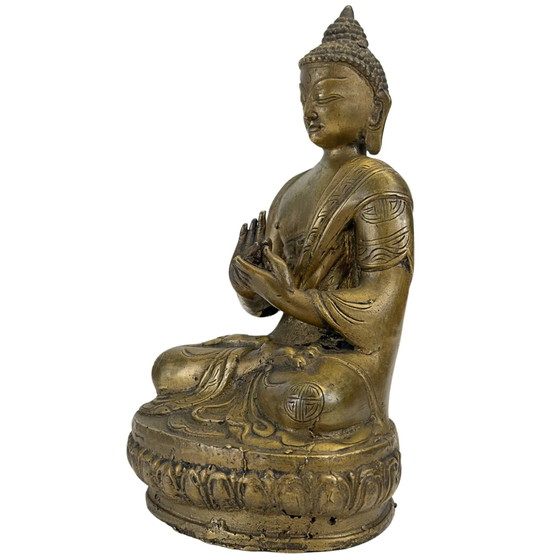 Estatua antigua de bronce de Buda Zanabazar siglo XVIII Shramana Mudra – Esculturas, Bronze (photo 8 of 11)