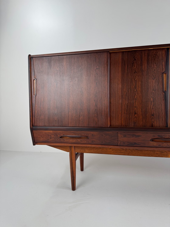 Image 1 of Ærthøj Jensen & Mølholm Rosewood Sideboard – Danish Craftsmanship with Hidden Bar