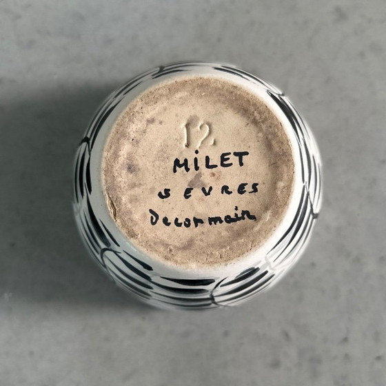 Image 1 of 1950er Blumentopf Paul Milet Sevres