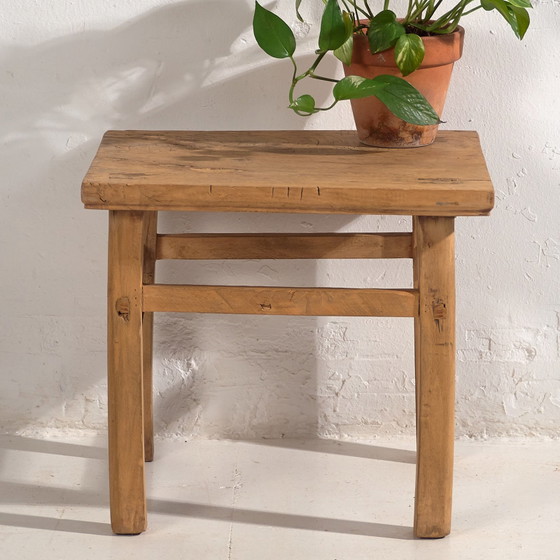 Mesa baja cuadrada antigua (c.1900) #6, Mesas de centro, Madera, Marrón, Rustic (foto 22 de 22)