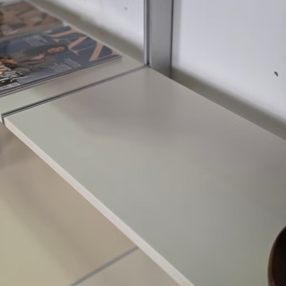 George Nelson, Herman Miller CSS Sistema a Parete, Divisorio, Armadi a muro, Alluminio, Metallo, Crema (foto 18 di 24)