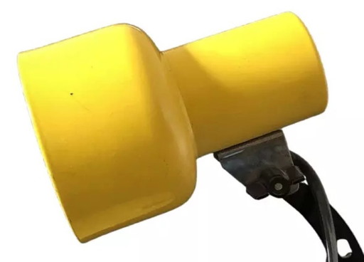 Lampada vintage Richard Essig – Metallo giallo – Anni '70/'80 – Design industriale