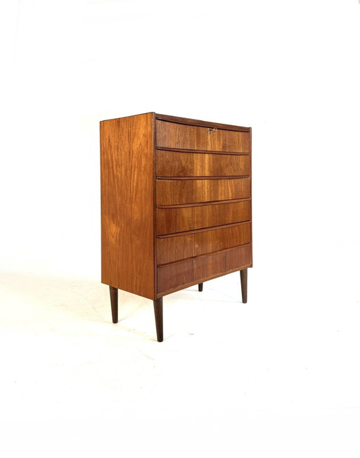 Vintage teak Danish chest of drawers '60