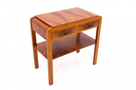 Image 1 of Mesa auxiliar Art Déco, Polonia, años 30.