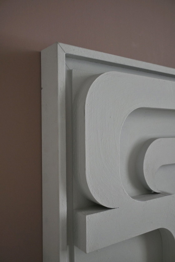 Image 1 of Relieve mural de madera - Reverso - Young C Art - Ámsterdam