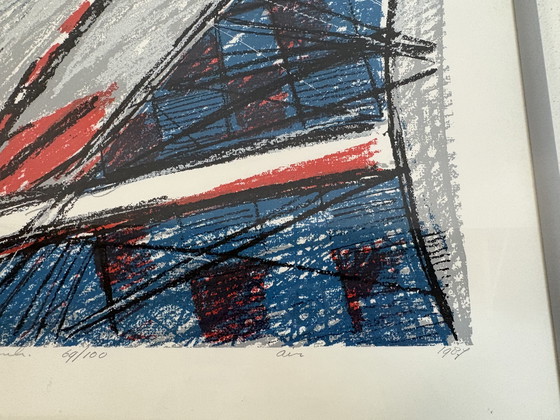 Image 1 of Zeefdruk van Bob Kemper getiteld Air 69/100