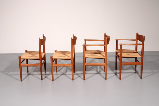 Image 1 of Dining chairs by Hans Wegner for Carl Hansen & Søn, Denmark 2 CH37 and 2 CH36