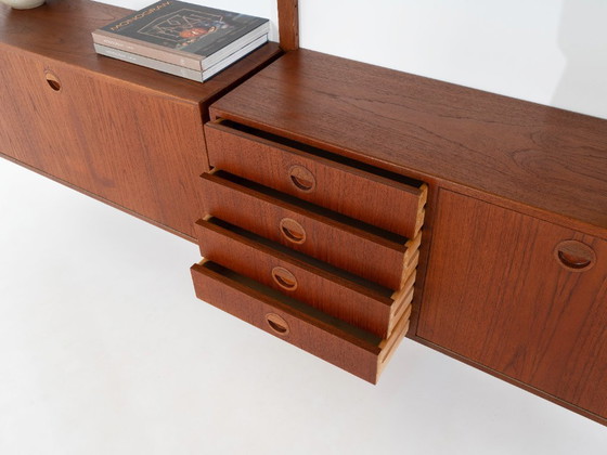 Modulaire wandkast van teakhout, Deens design, jaren 60, ontworpen door Rud Thygesen en Johnny Sørensen, (photo 14 of 21)