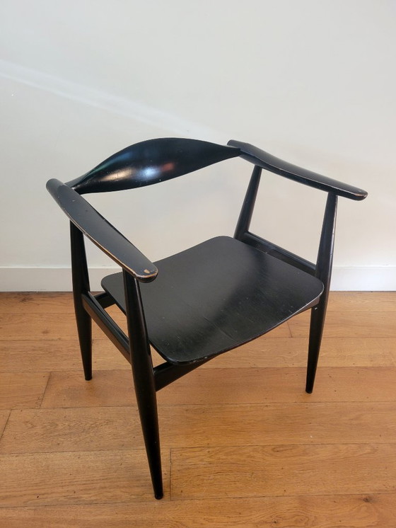 Image 1 of Sedia vintage CH35 di Hans J. Wegner per Carl Hansen 1959