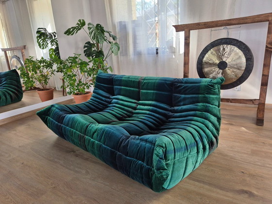 Image 1 of Togo Sofa 3 seater in Velvet by Michel Ducaroy for Ligne Roset