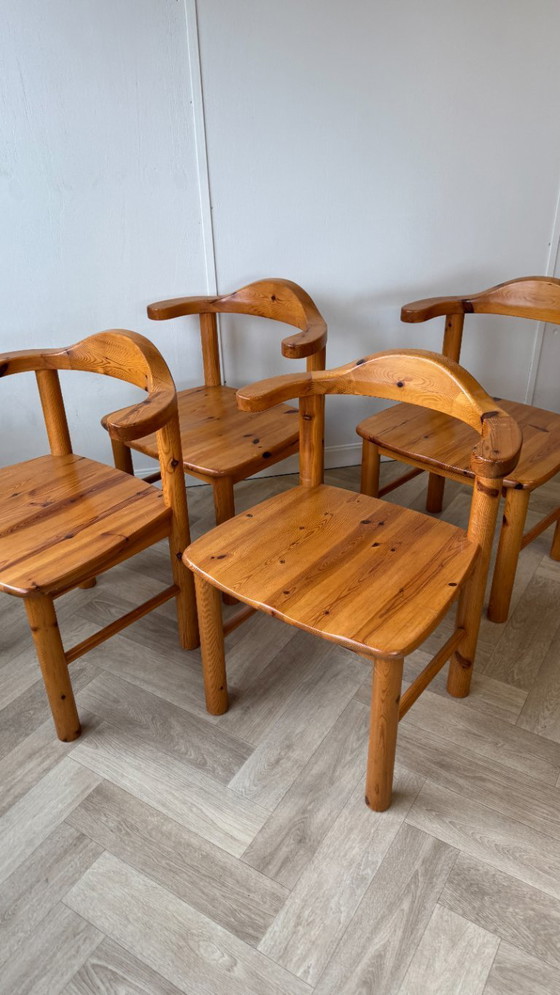 Image 1 of 4 chaises vintage de style Daumiller