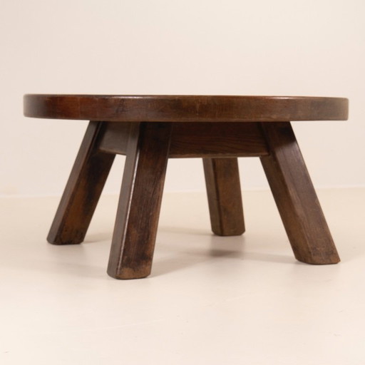 Brutalist Coffee Table – Solid Wood