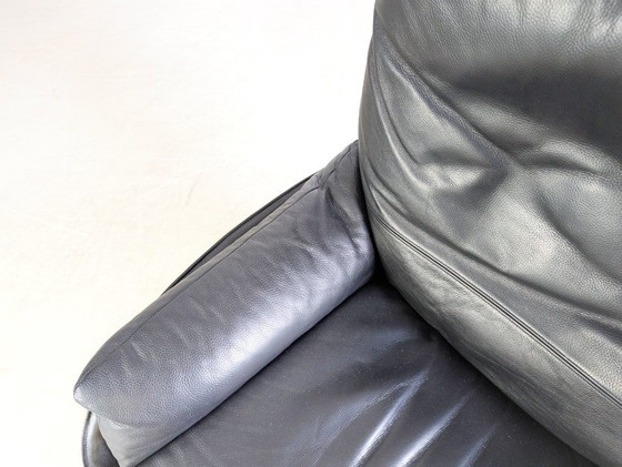 Image 1 of Poltrona design originale WK Wohnen in pelle nera