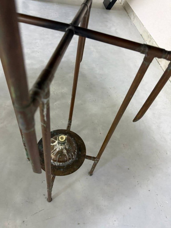 Cor de Ree – Tavolino unico / oggetto d'arte (1991) – Tavolini, polished steel, Vetro (photo 5 of 10)