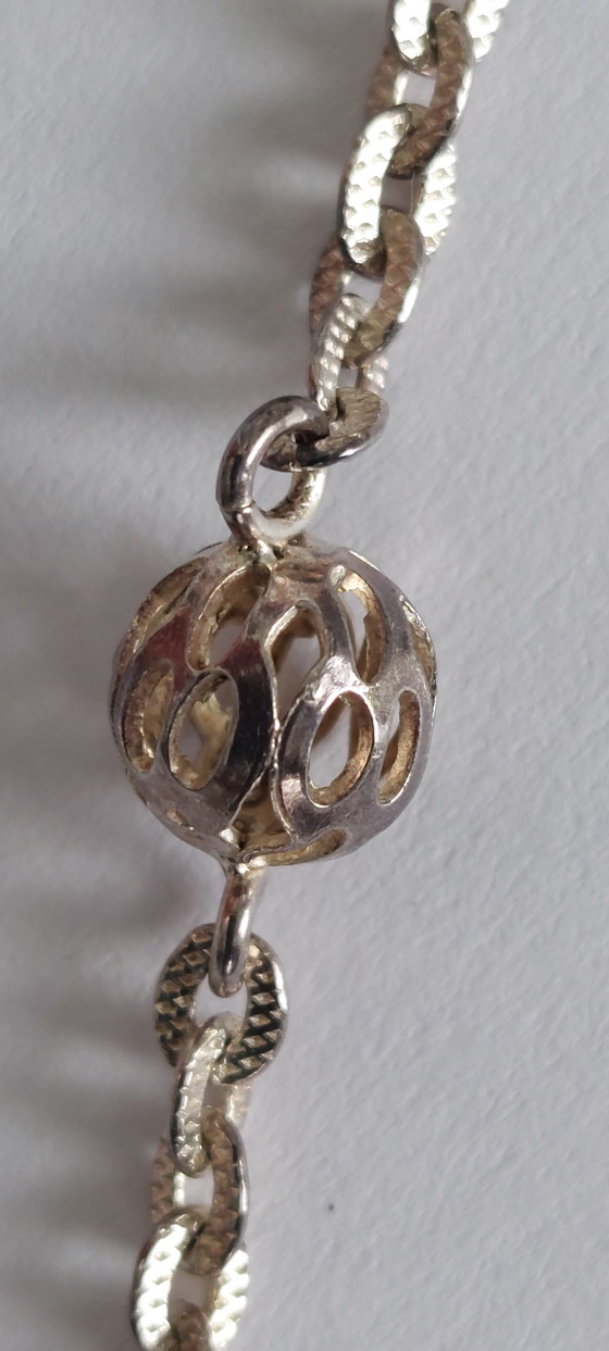 Image 1 of Vintage 835 zilveren Makka-Peri / Filigraan ketting