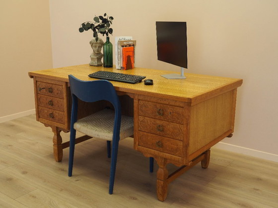 Image 1 of Oak desk, Danish design, 1960s, designer: Henning Kjærnulf
