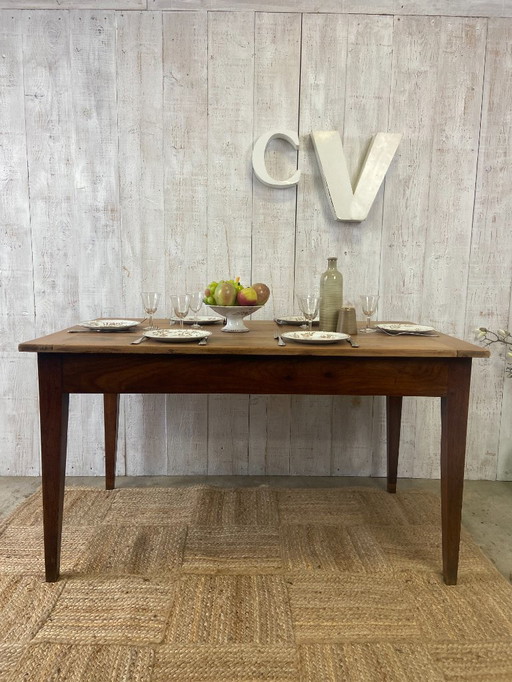 Antique farmhouse table 133x76cm