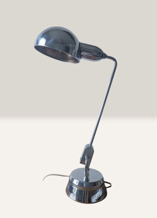 Vintage-Chromlampe Modell 600 - Design Charlotte Perriand - Herausgegeben von Jumo 1940