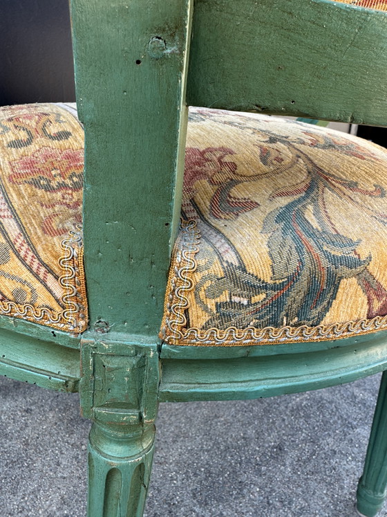 Image 1 of Sillón cabriolet Luis XVI, siglo XVIII.