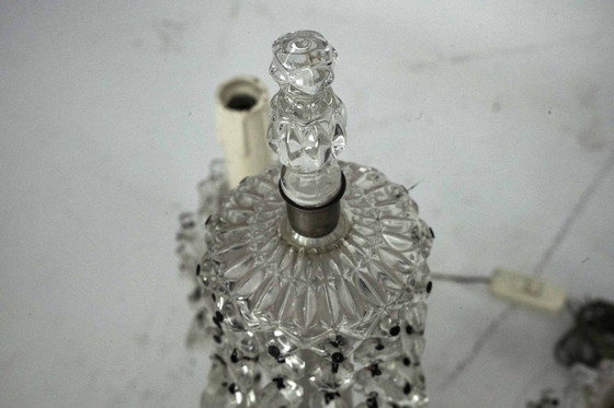 Image 1 of Maria Theresa Crystal Candelabra Table Lamps. Set of two. Italy 1940s