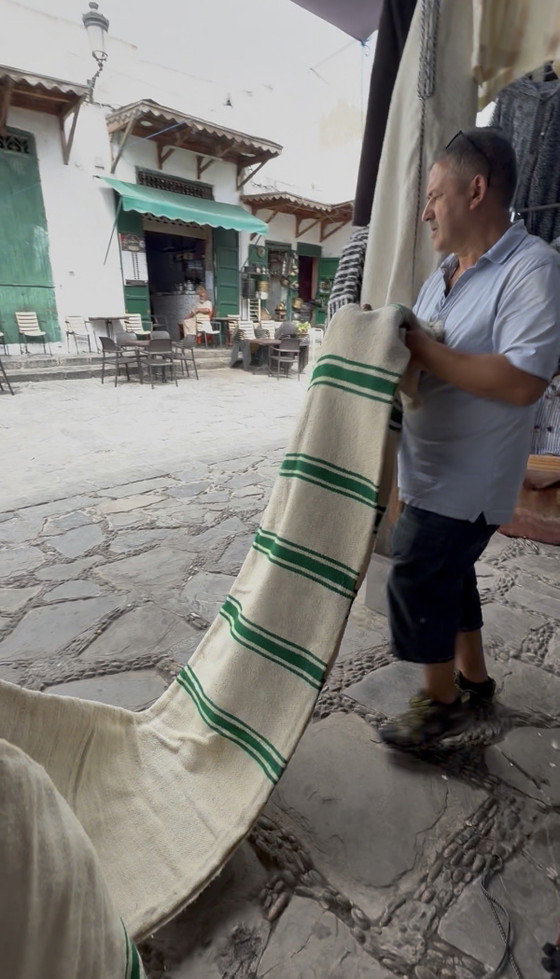 Monumentaal Marokkaans Wollen Namoesia Kleed (514x200 cm) - Handgeweven Textielkunst uit Tetouan - Exclusieve (photo 7 of 8)