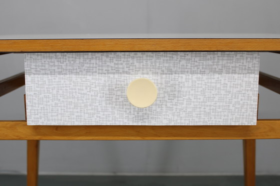 Image 1 of 1960s Side Table with Formica Top and Drawer, Czechoslovakia