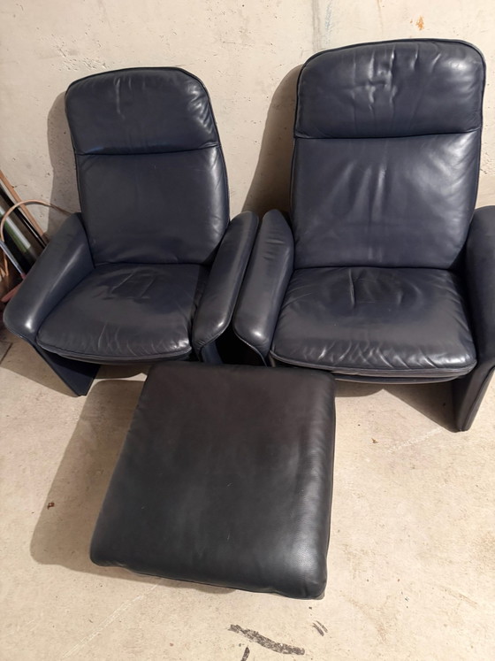 DeSede Poggiapiedi in pelle Living nero. – De Sede, Poggiapiedi e pouf, Metallo (photo 5 of 5)