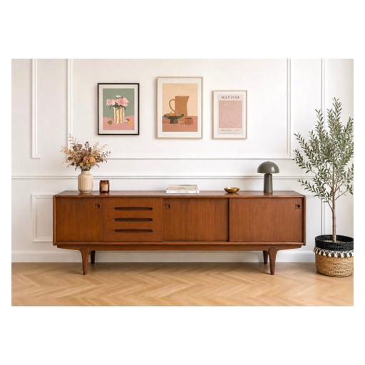 Vintage teakhouten dressoir - Simat - jaren 70