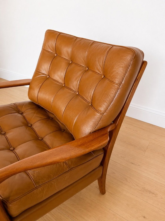 Arne Norell Sessel Modell „Löven“, 1960er Jahre – Leather (photo 7 of 9)